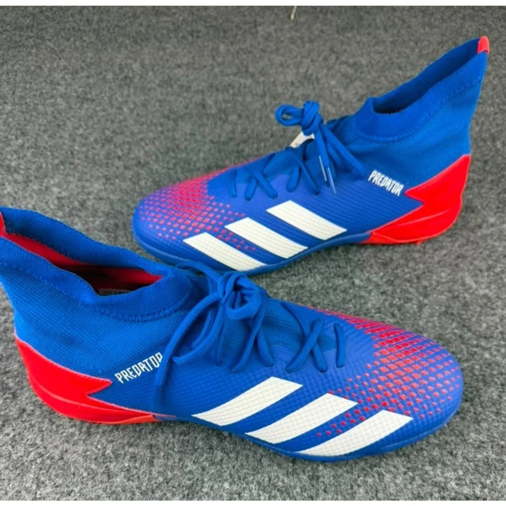 Adidas Predator 20.3 TF Turf Soccer Shoes Blue Red Men Size 11.5 EG0963 NWT NEW
